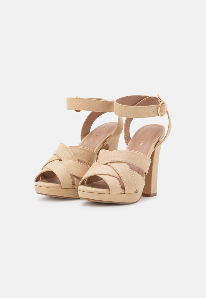 Sandales Anna Field High Beige Femme | NBB-6089680